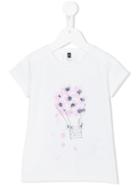 Armani Junior Floral Print T-shirt, Girl's, Size: 8 Yrs, White