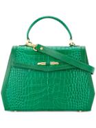 Rula Galayini Amelie Crocodile Embossed Bag - Green