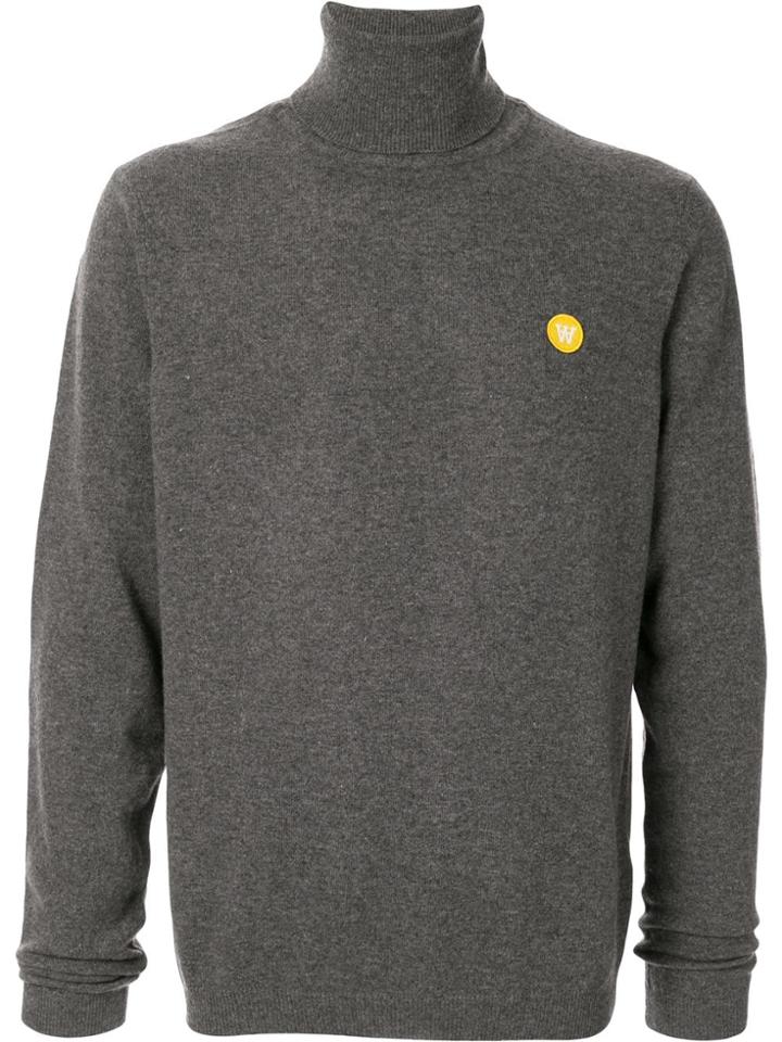 Wood Wood Ira Roll Neck Jumper - Grey