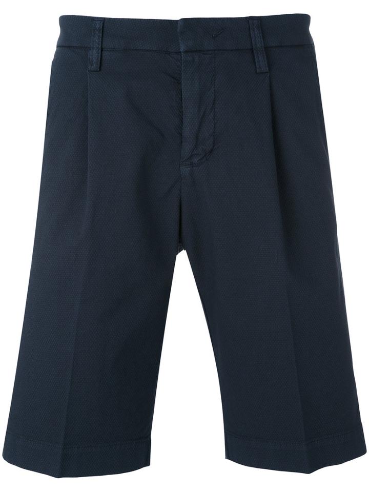 Entre Amis - Cargo Shorts - Men - Cotton/spandex/elastane - 36, Blue, Cotton/spandex/elastane