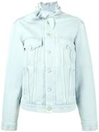 Balenciaga - Scarf Denim Jacket - Women - Cotton - 38, Blue, Cotton