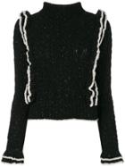 Philosophy Di Lorenzo Serafini Knit Ruffled Top - Black