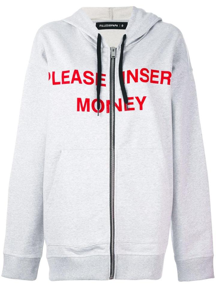 Filles A Papa Baltimore Hoodie, Women's, Size: 1, Grey, Cotton