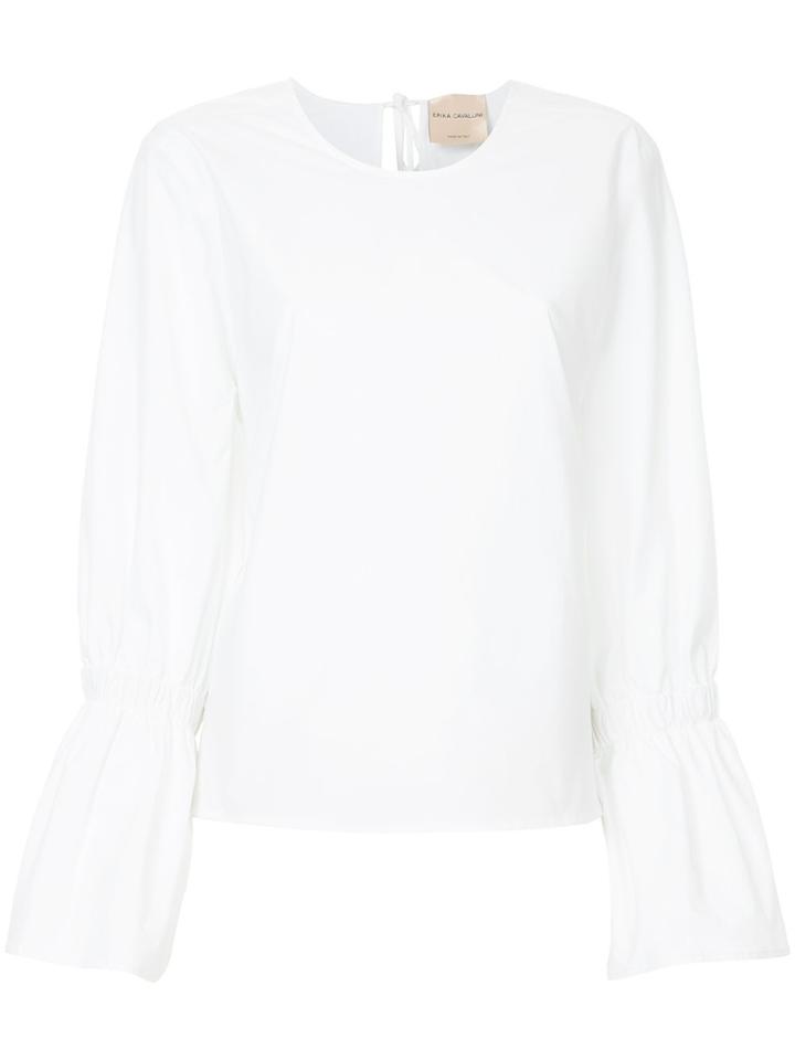 Erika Cavallini Open-back Blouse - White