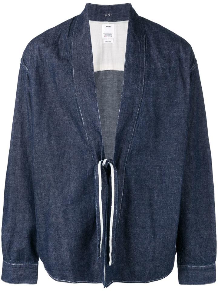 Visvim Tie-fastened Denim Jacket - Blue