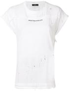 Diesel Oversized Open Back T-shirt - White