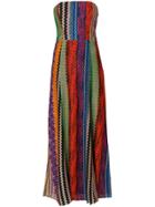 Missoni Strapless Embroidered Dress - Multicolour
