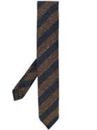 Lardini Diagonal Stripe Woven Tie - Blue