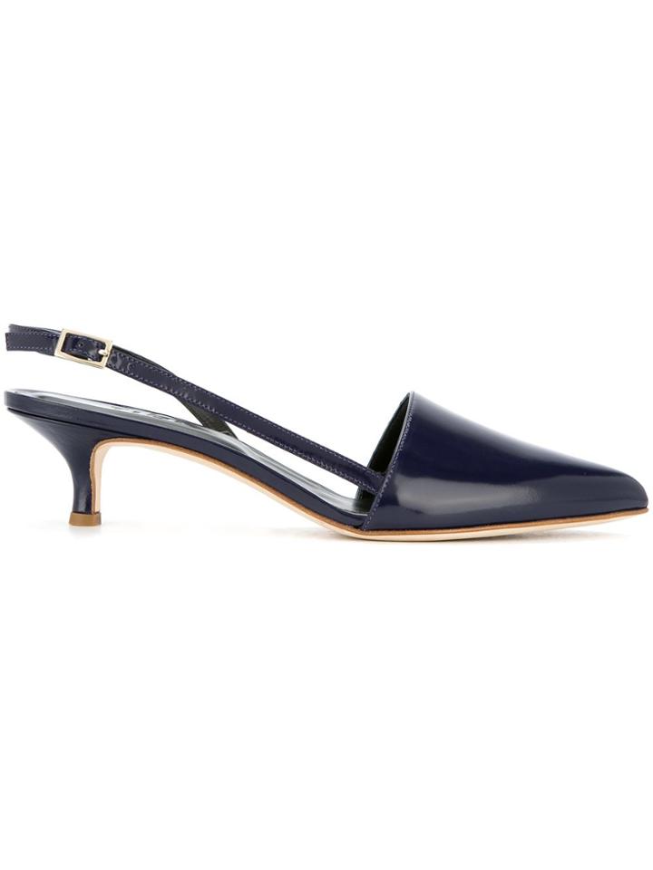 Tibi Simon Slingback Pumps - Black