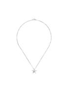 Daou 18kt White Gold Little Star Diamond Necklace - Silver