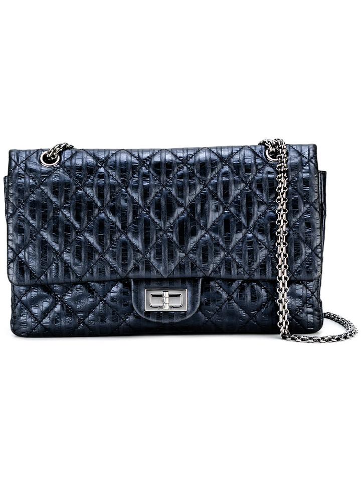 Chanel Vintage Quilted Shoulder Bag, Blue