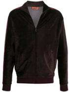 Missoni Chevron Stripe Velour Jacket - Purple