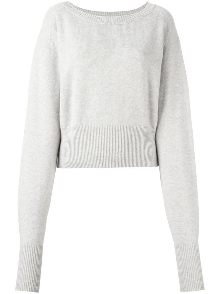 Chloé Oversized Sleeve Jumper, Women's, Size: Medium, Grey, Cashmere