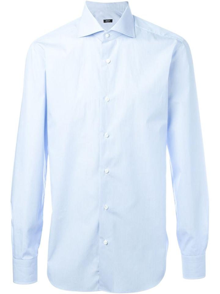 Barba Classic Shirt, Men's, Size: 39, Blue, Cotton