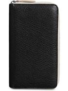Burberry Two-tone Leather Ziparound Wallet - Black