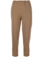Marni - Elasticated Trousers - Women - Spandex/elastane/virgin Wool - 40, Brown, Spandex/elastane/virgin Wool