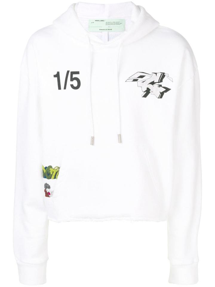 Off-white Graffiti Print Hoodie