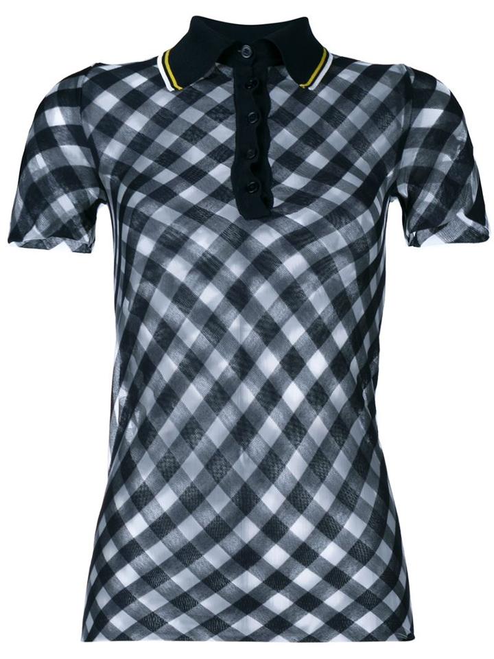 Stella Mccartney Striped Polo Shirt, Women's, Size: 44, Blue, Cotton/polyamide