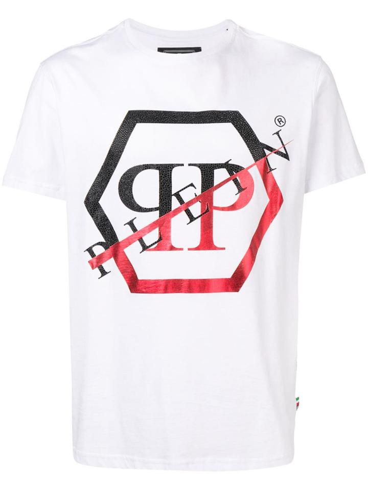 Philipp Plein Statement Logo T-shirt - White
