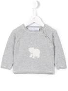 Tartine Et Chocolat - Bear Intarsia Jumper - Kids - Cotton/cashmere - 6 Mth, Grey