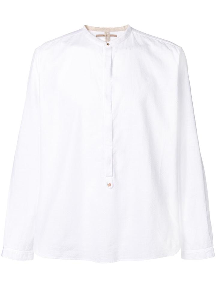 Dnl Mandarin Neck Shirt - White