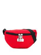 Gcds Canvas Belt Bag - Red