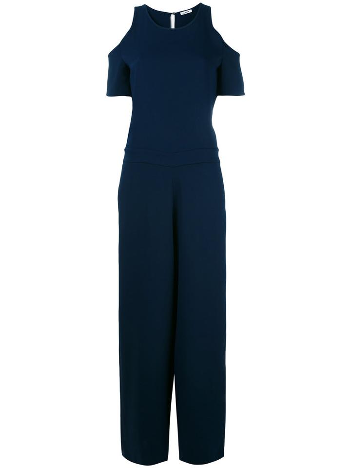 P.a.r.o.s.h. Cold Shoulder Jumpsuit, Size: Medium, Blue, Polyester