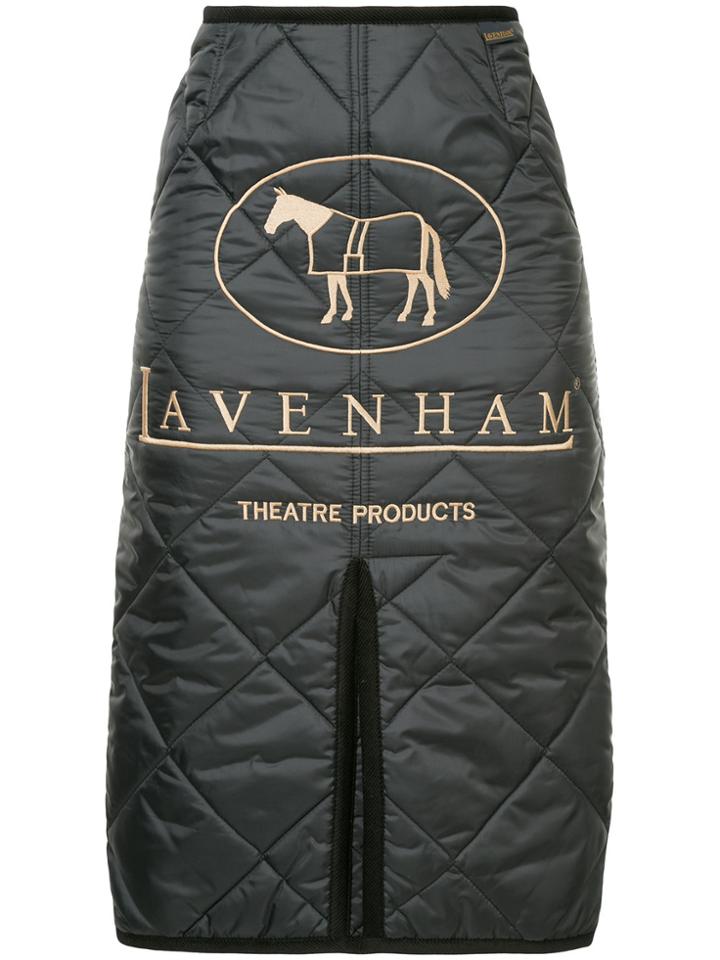 Theatre Products Quilted Pencil Skirt - Grey