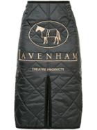 Theatre Products Quilted Pencil Skirt - Grey