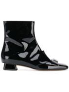 Rayne Geometric Ankle Boots - Black