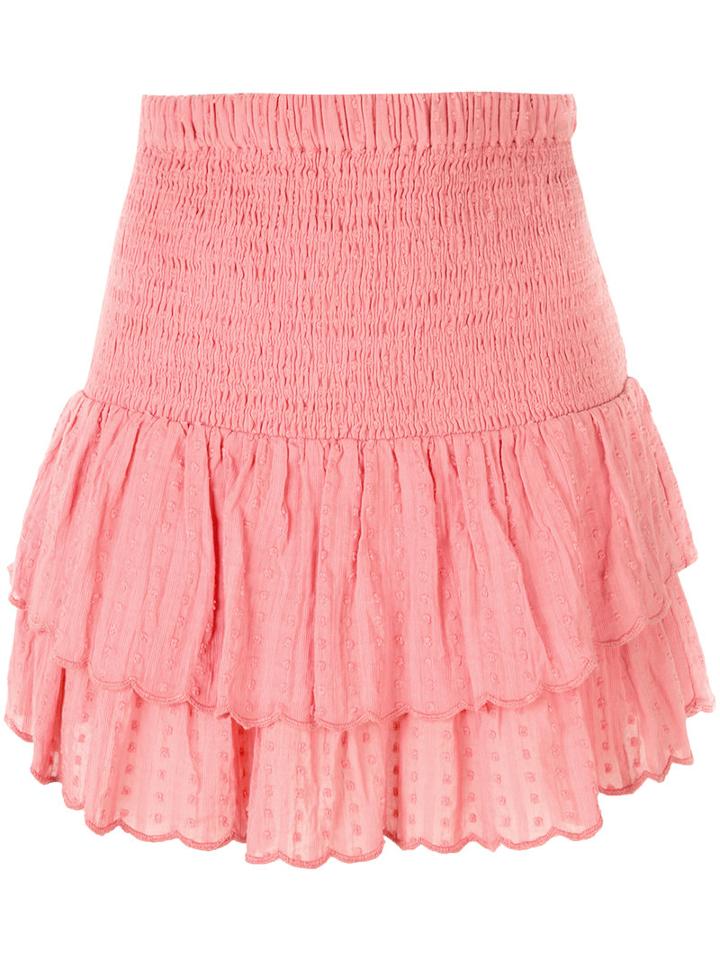 Isabel Marant Étoile - Yoni Skirt - Women - Cotton - 34, Pink/purple, Cotton
