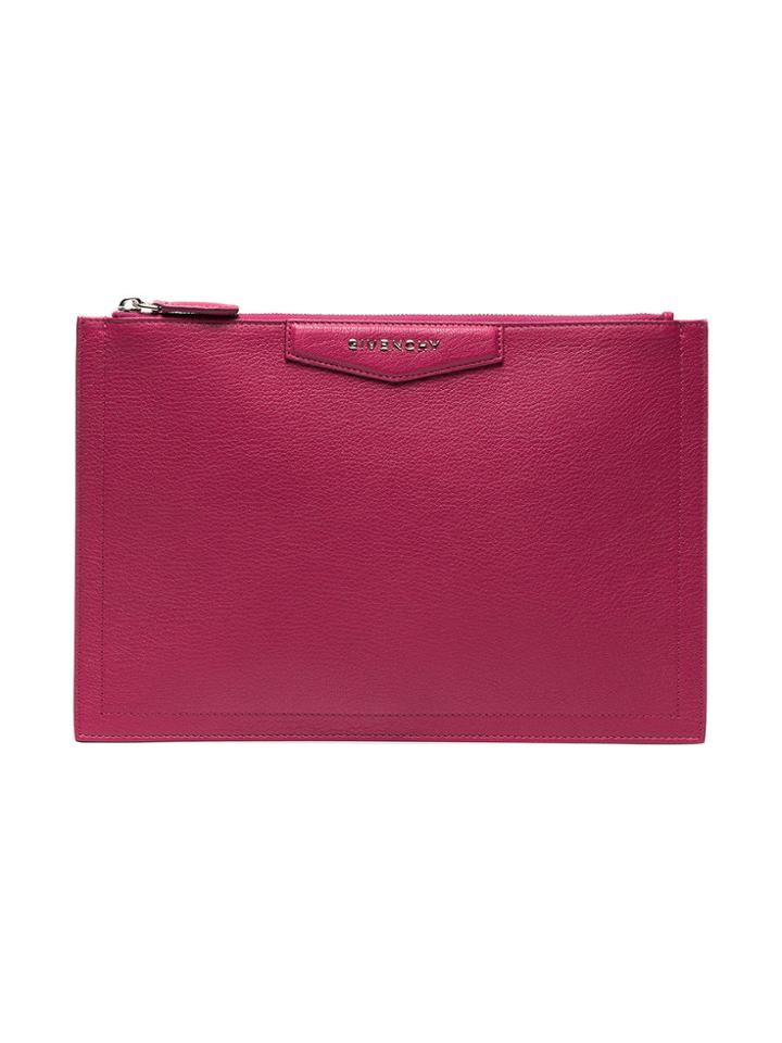 Givenchy Pink Antigona Clutch - Pink & Purple