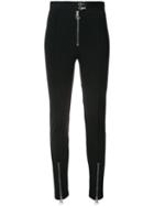 Versace - Curve Stretch Trousers - Women - Spandex/elastane/viscose - 40, Black, Spandex/elastane/viscose