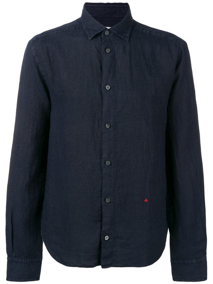 Peuterey Crease Effect Shirt - Blue