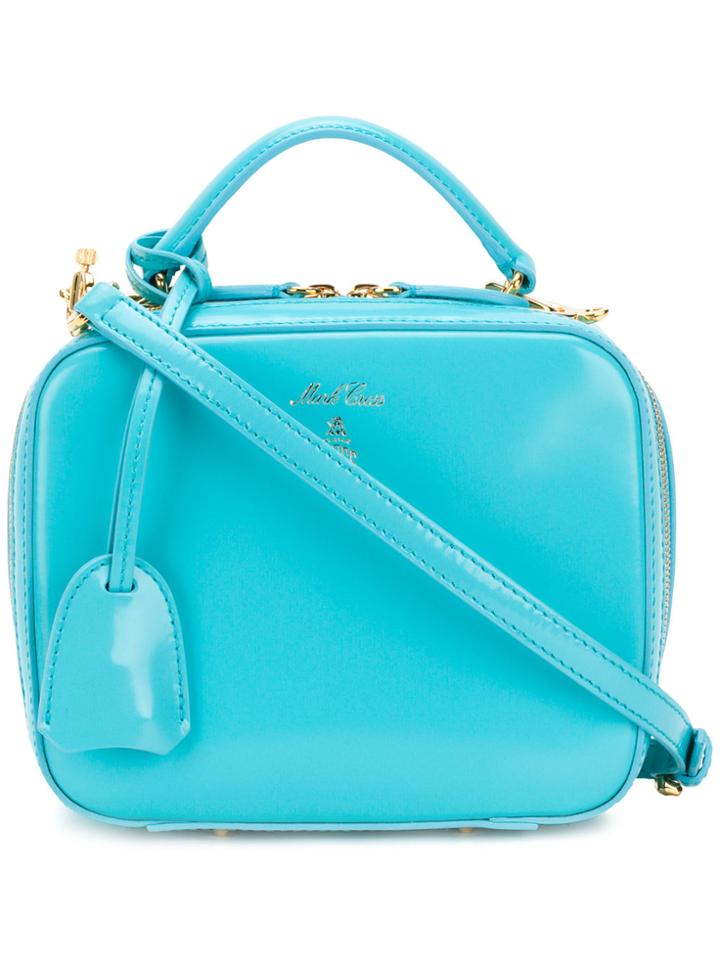 Mark Cross Brush Off Baby Laura Tote - Blue