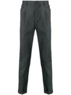 Ps By Paul Smith Pleated Tapered Trousers - Grey