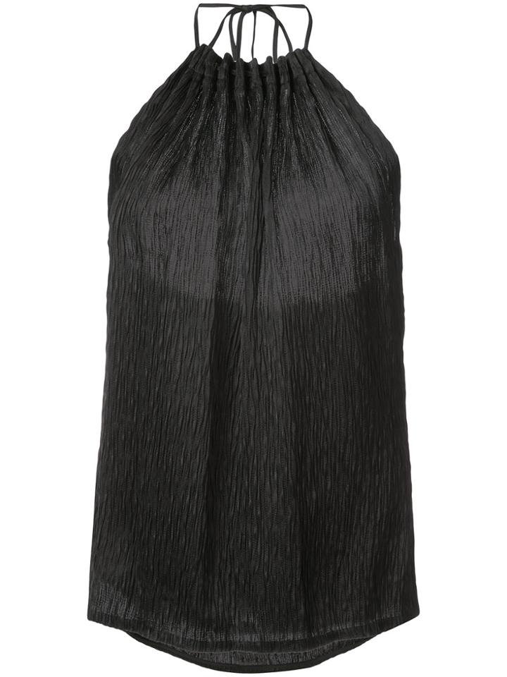Jason Wu Textured Halter Top - Black
