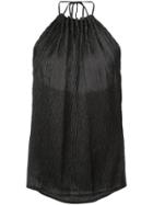 Jason Wu Textured Halter Top - Black