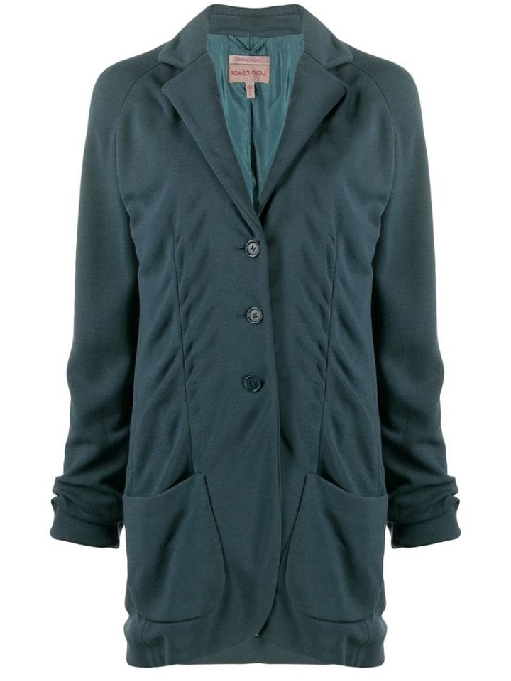 Romeo Gigli Pre-owned 1997 Buttoned Relaxed Jacket - Green
