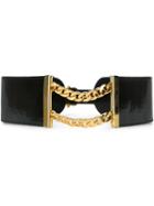 Céline Vintage Chain Detailed Belt, Women's, Size: 65, Black