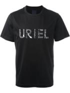 Juun.j 'uriel' Embroidered T-shirt, Men's, Size: 50, Black, Cotton