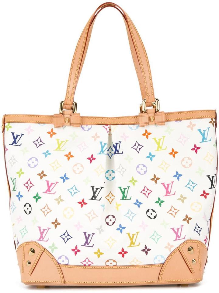 Louis Vuitton Pre-owned Sharleen Multicolour Monogram Tote Bag - White