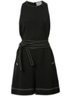 Grey Jason Wu Drawstring Jumpsuit, Women's, Size: 10, Black, Acetate