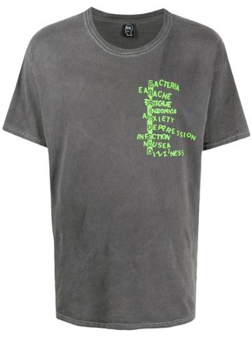 Brain Dead Brain Dead Bdf19036 Washed Black Cotton - Grey