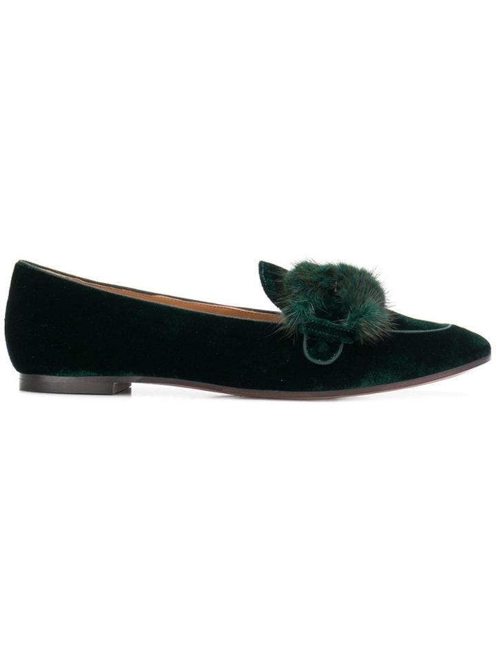 Aquazzura Montaigne Moccassins - Green