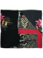 Etro Floral And Paisley Print Scarf - Black