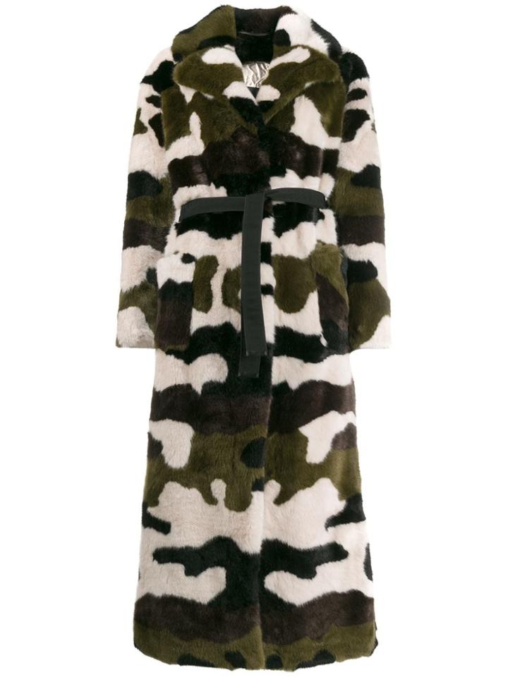 Ermanno Scervino Textured Long Coat - Grey