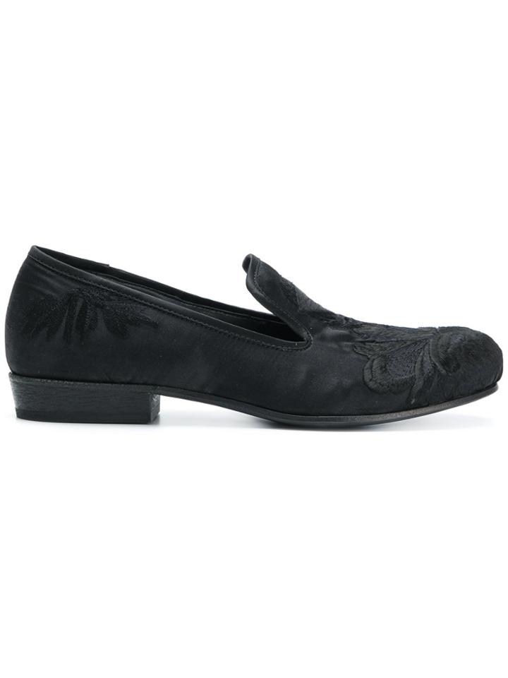 Ann Demeulemeester Embroidered Loafers - White