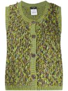 Chanel Vintage Knitted Tank Top - Green