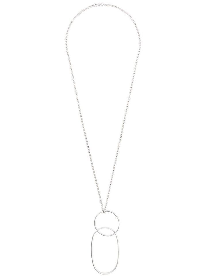 Mm6 Maison Margiela Long Necklace - Silver